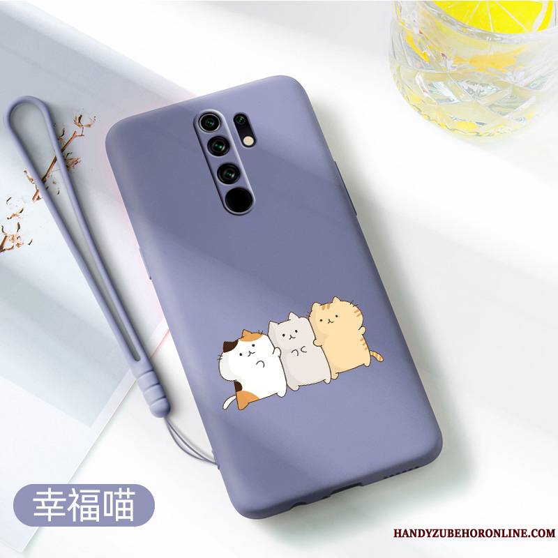 Redmi 9 Créatif Dessin Animé Coque De Téléphone Membrane Très Mince Net Rouge Tempérer