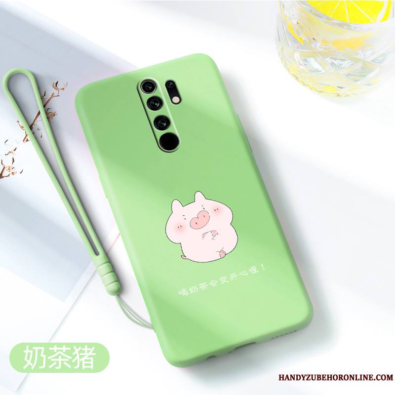 Redmi 9 Créatif Dessin Animé Coque De Téléphone Membrane Très Mince Net Rouge Tempérer