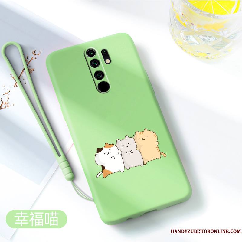 Redmi 9 Créatif Dessin Animé Coque De Téléphone Membrane Très Mince Net Rouge Tempérer