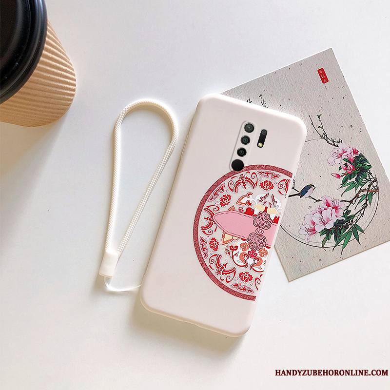 Redmi 9 Créatif Incassable Coque De Téléphone Protection Vintage Style Chinois Personnalité