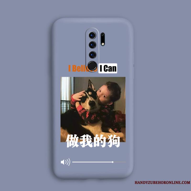 Redmi 9 Rouge Tout Compris Chiens Fluide Doux Silicone Coque Incassable