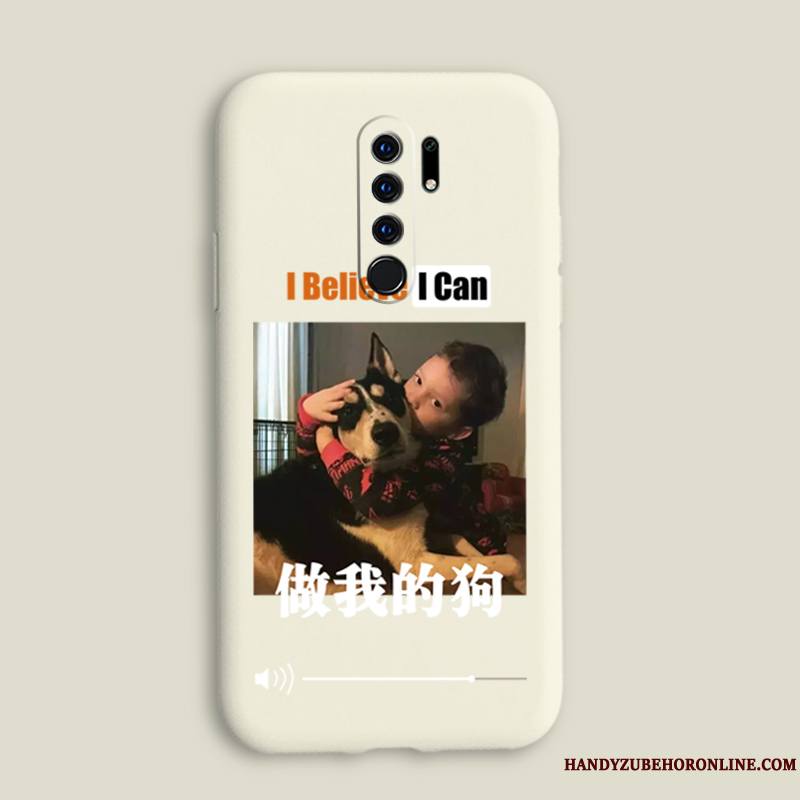 Redmi 9 Rouge Tout Compris Chiens Fluide Doux Silicone Coque Incassable