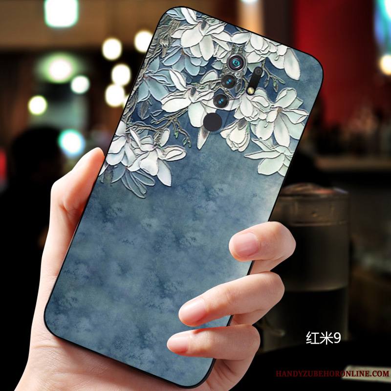 Redmi 9 Style Chinois Fluide Doux Nouveau Étui Silicone Tout Compris Coque De Téléphone