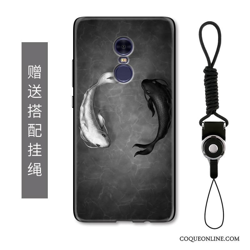 Redmi Note 4x Blanc Gaufrage Style Chinois Coque De Téléphone Rouge Petit