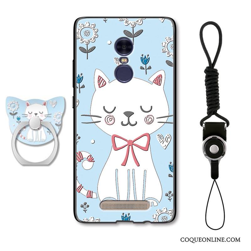 Redmi Note 4x Coque De Téléphone Protection Incassable Gaufrage Chat Bleu Clair Rouge