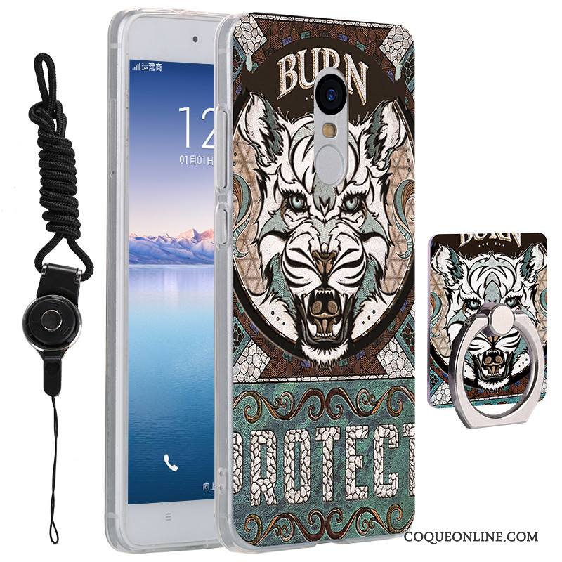 Redmi Note 4x Coque Incassable Rose Ornements Suspendus Fluide Doux Tendance Étui Dessin Animé