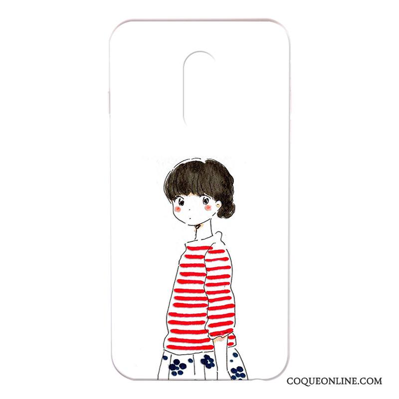 Redmi Note 4x Coque Protection Nouveau Gaufrage Dessin Animé Fluide Doux Rouge Étui