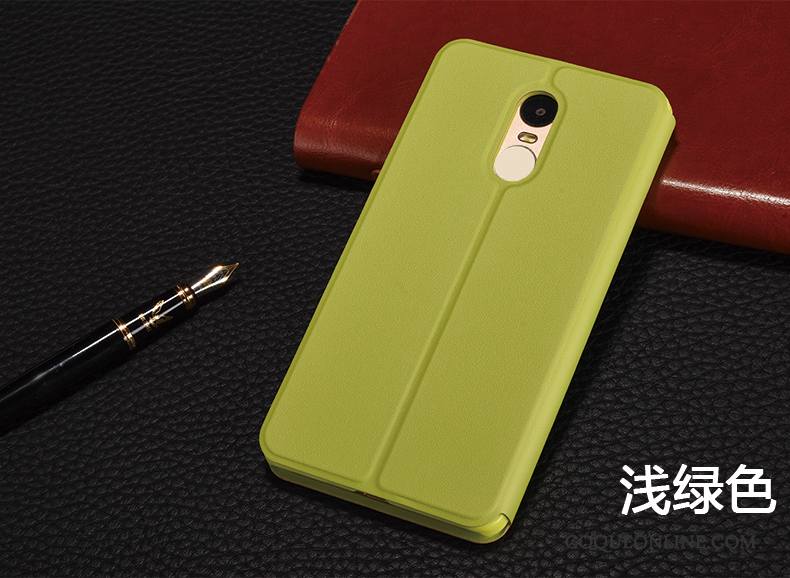 Redmi Note 4x Coque Étui Petit Rouge Or Téléphone Portable Housse Étui En Cuir