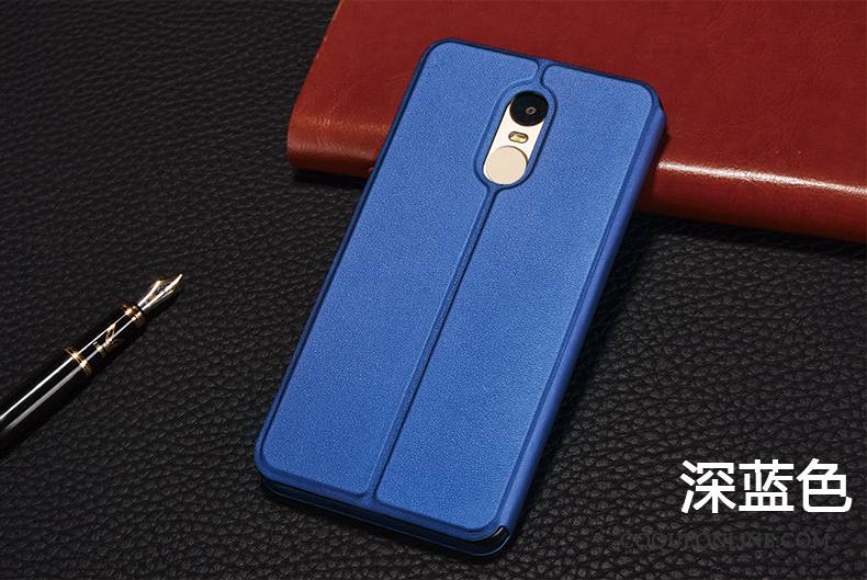 Redmi Note 4x Coque Étui Petit Rouge Or Téléphone Portable Housse Étui En Cuir