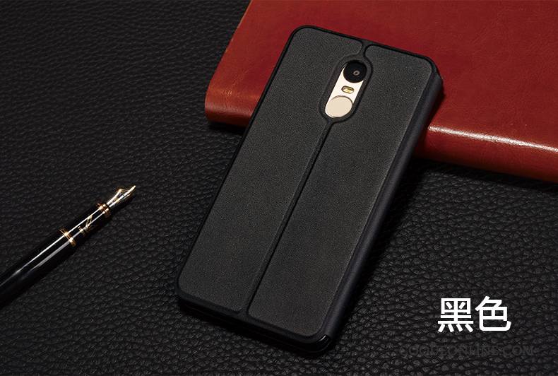 Redmi Note 4x Coque Étui Petit Rouge Or Téléphone Portable Housse Étui En Cuir