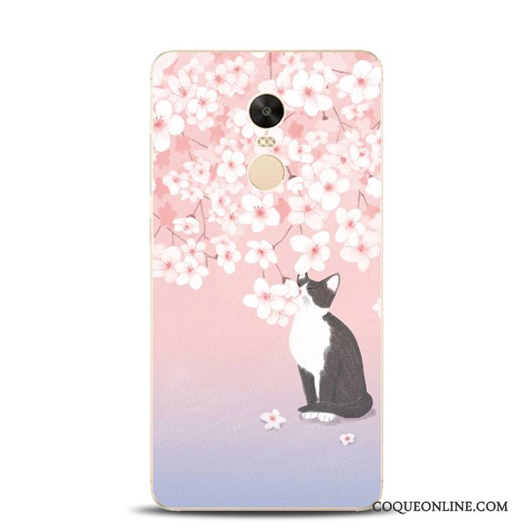Redmi Note 4x Fleur Violet Coque De Téléphone Gaufrage Rouge Haute Support