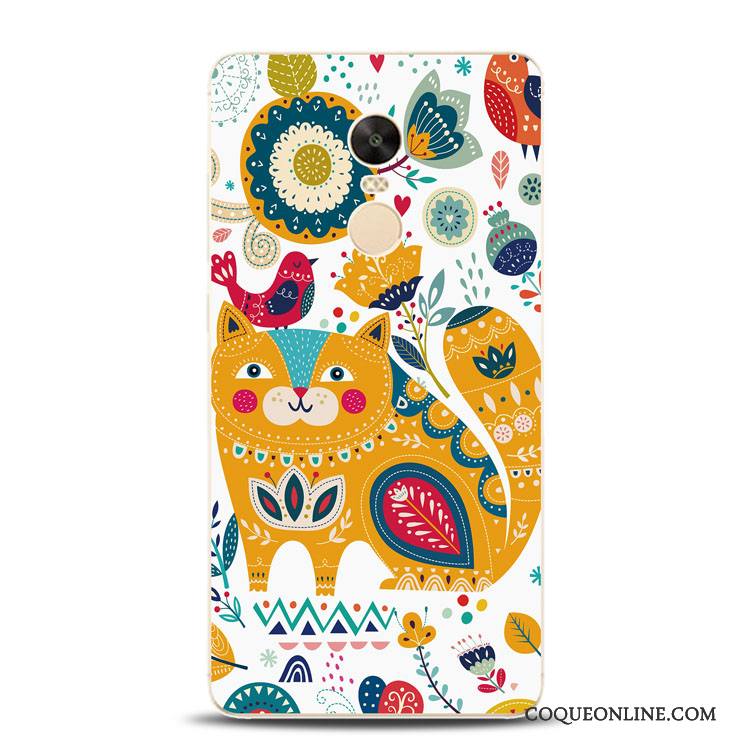 Redmi Note 4x Fleurs Bleu Coque De Téléphone Silicone Support Lion Fluide Doux