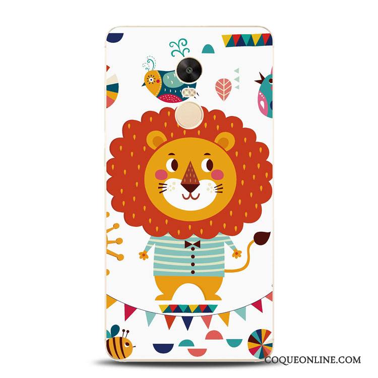 Redmi Note 4x Fleurs Bleu Coque De Téléphone Silicone Support Lion Fluide Doux