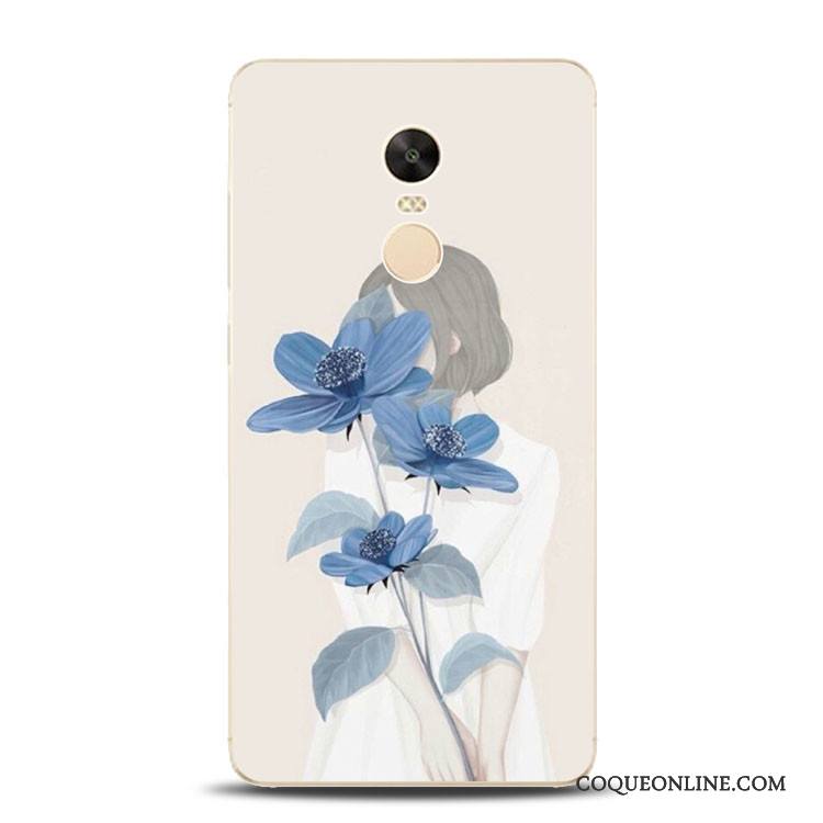 Redmi Note 4x Gaufrage Silicone Incassable Coque De Téléphone Fleur Fluide Doux Rouge