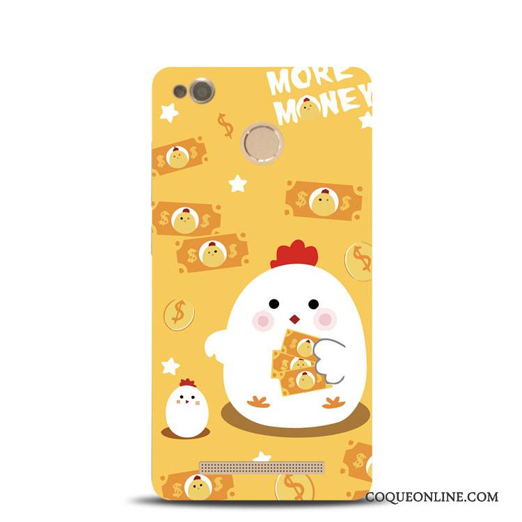 Redmi Note 4x Jaune Gaufrage Support Fluide Doux Rouge Coque Poulet