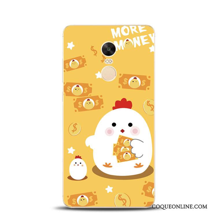 Redmi Note 4x Jaune Gaufrage Support Fluide Doux Rouge Coque Poulet