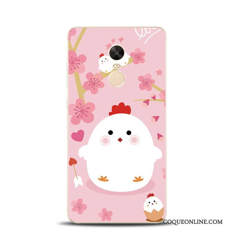 Redmi Note 4x Jaune Gaufrage Support Fluide Doux Rouge Coque Poulet