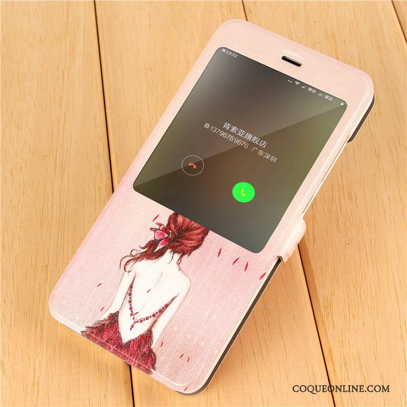 Redmi Note 4x Multicolore Rouge Housse Créatif Étui En Cuir Coque De Téléphone Dessin Animé