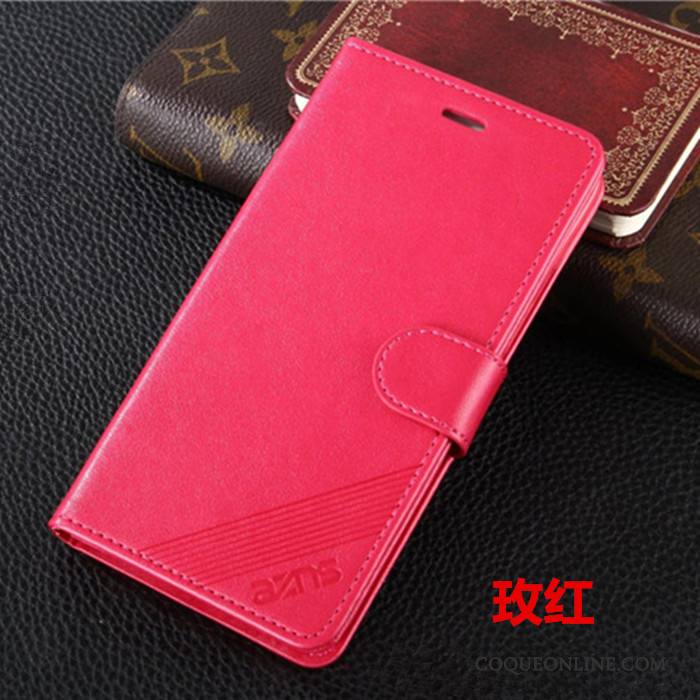 Redmi Note 4x Noir Housse Coque De Téléphone Incassable Étui En Cuir Rouge Fluide Doux