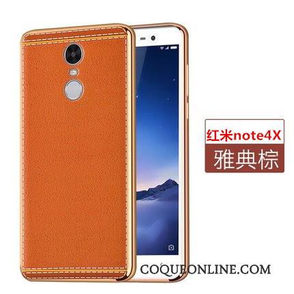 Redmi Note 4x Étui En Cuir Protection Fluide Doux Nouveau Rouge Coque Incassable