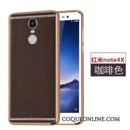 Redmi Note 4x Étui En Cuir Protection Fluide Doux Nouveau Rouge Coque Incassable