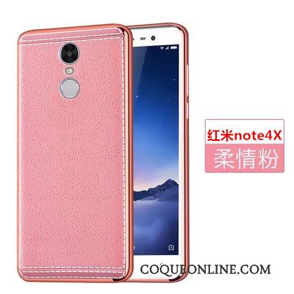 Redmi Note 4x Étui En Cuir Protection Fluide Doux Nouveau Rouge Coque Incassable