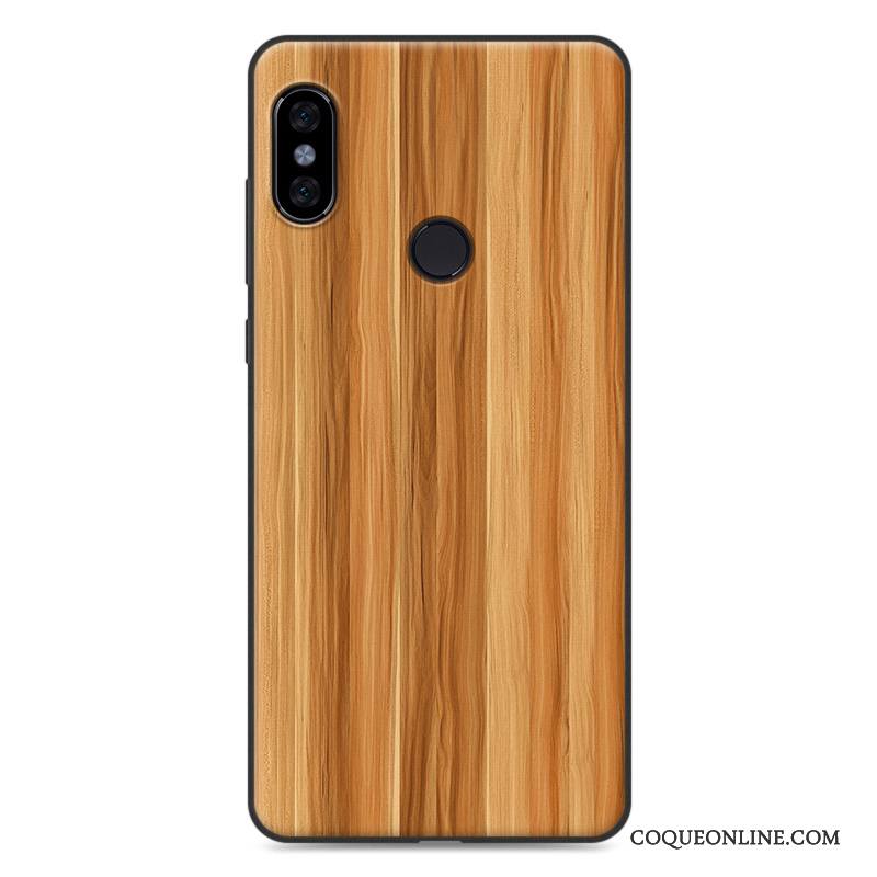 Redmi Note 5 Coque Vintage Délavé En Daim Bois Incassable Étui Tendance Peinture