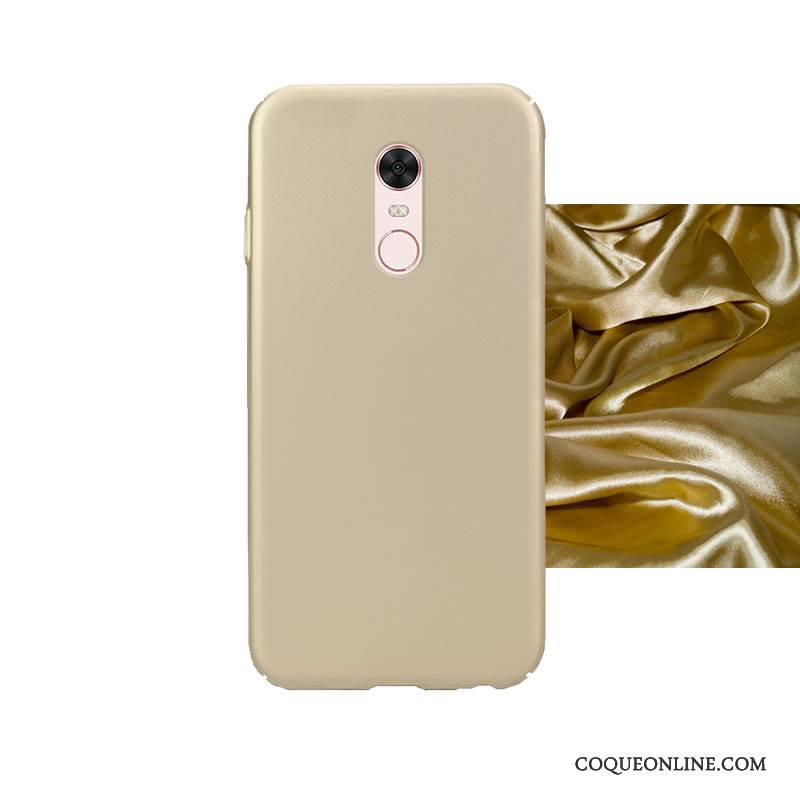 Redmi Note 5 Couleur Délavé En Daim Or Incassable Coque De Téléphone Protection Étui