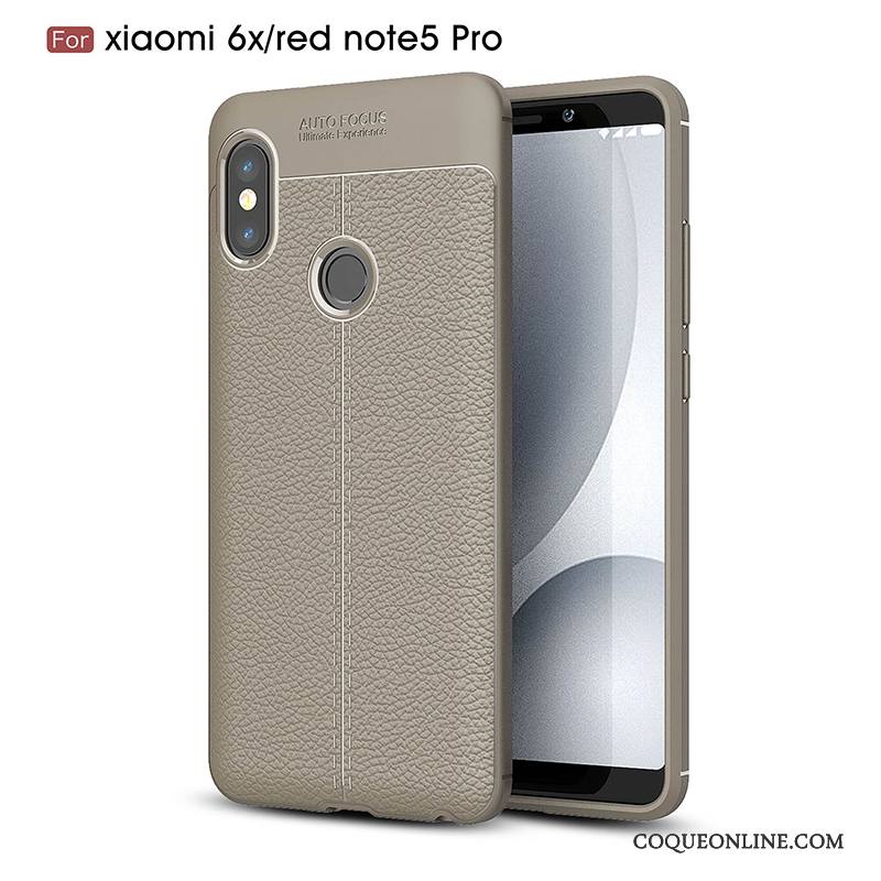 Redmi Note 5 Pro Coque Créatif Silicone Petit Incassable Tout Compris Personnalité Rouge