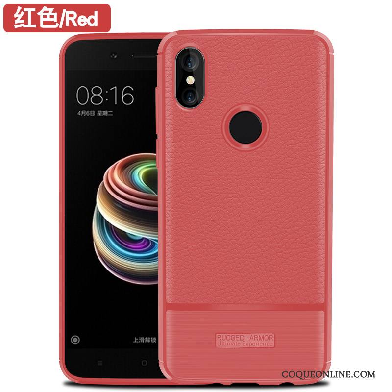 Redmi Note 5 Pro Protection Créatif Personnalité Fluide Doux Coque De Téléphone Rouge Tout Compris