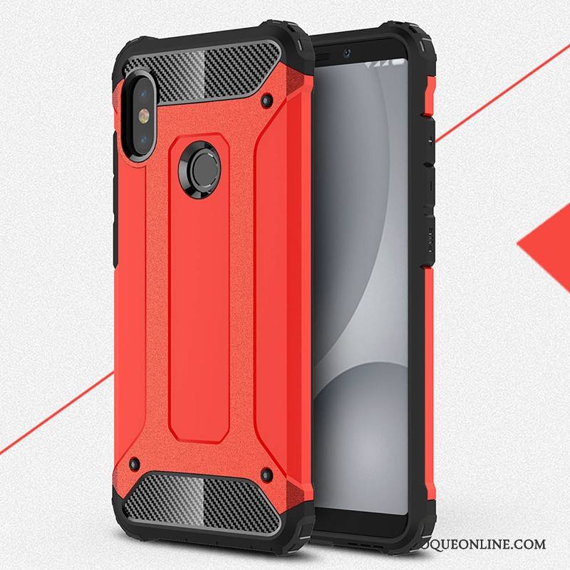 Redmi Note 5 Pro Silicone Haute Rouge Tout Compris Incassable Coque De Téléphone Or