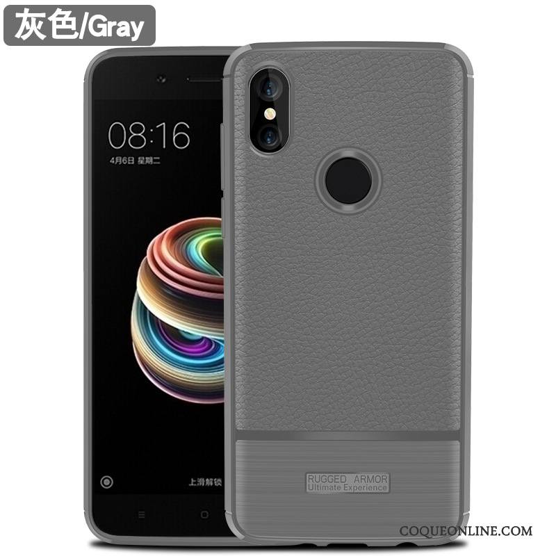 Redmi Note 5 Tout Compris Rouge Silicone Coque Fluide Doux Étui Bleu