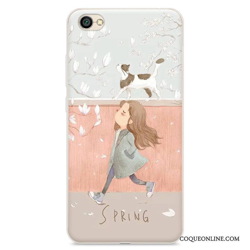 Redmi Note 5a Coque De Téléphone Fluide Doux Protection Étui Petit Gris Dessin Animé