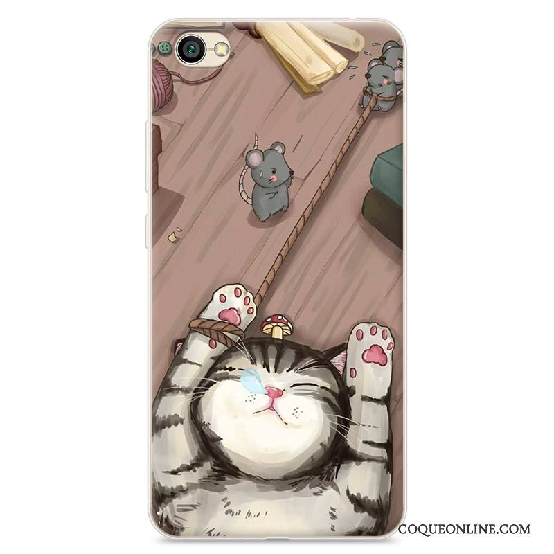 Redmi Note 5a Coque De Téléphone Fluide Doux Protection Étui Petit Gris Dessin Animé