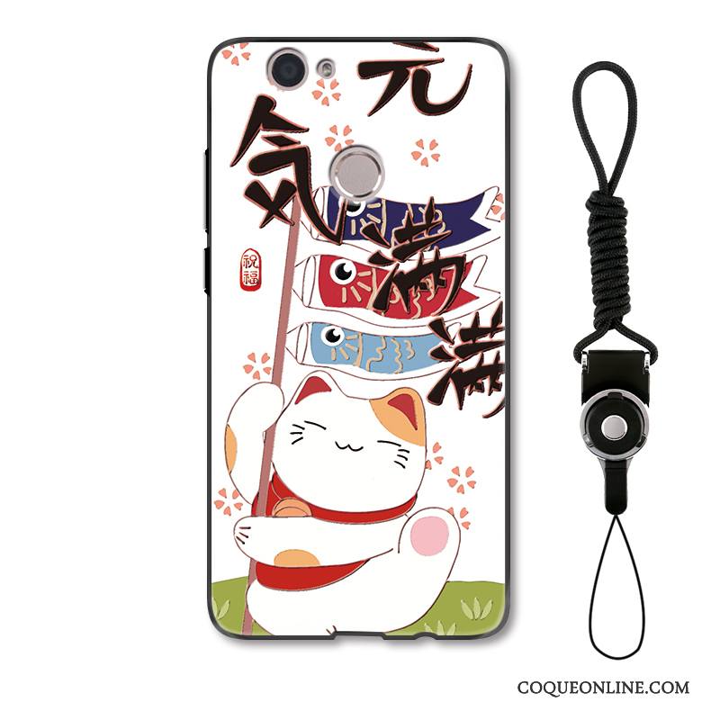 Redmi Note 5a Coque De Téléphone Protection Dessin Animé Chat Rouge Richesse De Fête