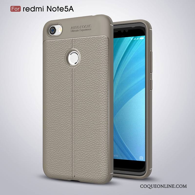 Redmi Note 5a Coque Incassable Fluide Doux Silicone Petit Haute Personnalité Rouge