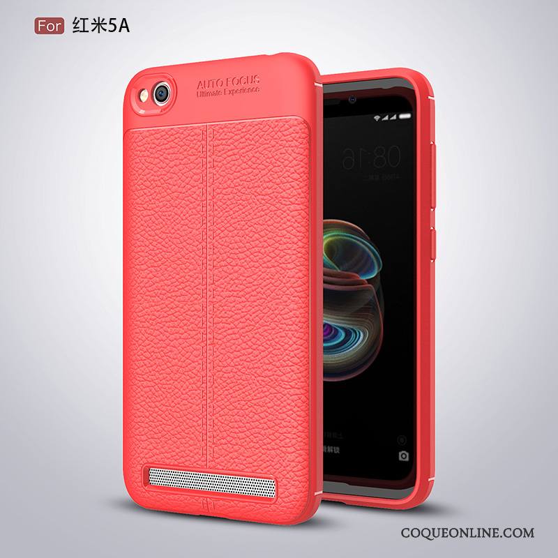 Redmi Note 5a Coque Incassable Fluide Doux Silicone Petit Haute Personnalité Rouge