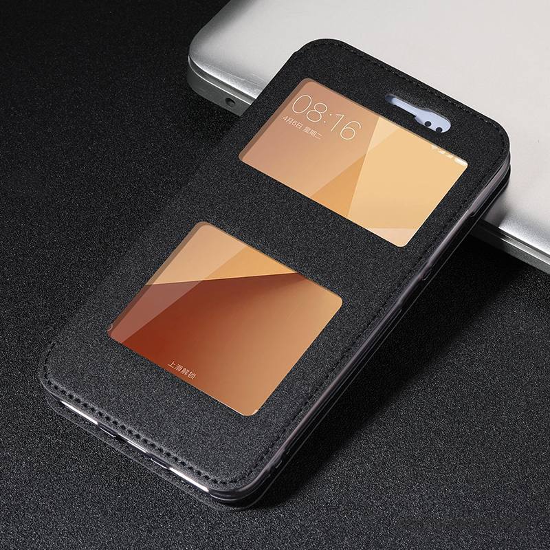 Redmi Note 5a Coque Incassable Haute Silicone Étui Clamshell Rouge Protection