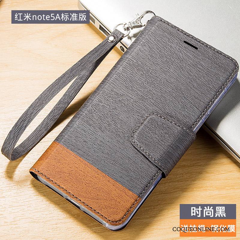 Redmi Note 5a Coque Protection Tendance Petit Étui En Cuir Incassable Haute Tout Compris