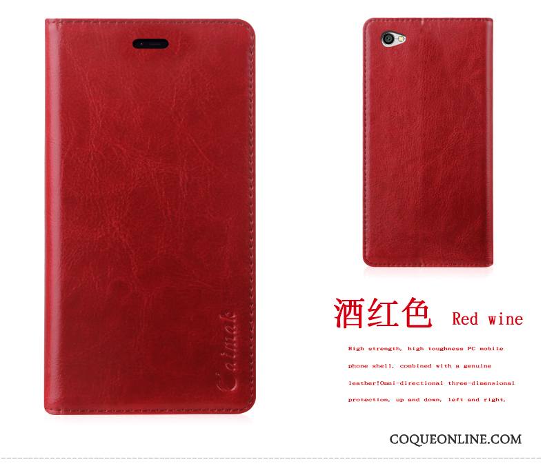 Redmi Note 5a Coque Protection Étui Étui En Cuir Rouge Silicone Violet Incassable