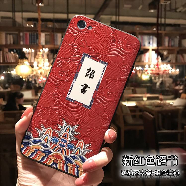 Redmi Note 5a Coque Style Chinois Personnalité Étui Rose Rouge Tendance