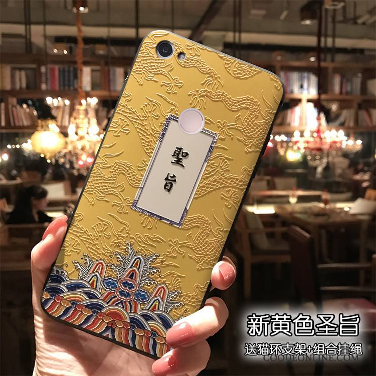 Redmi Note 5a Coque Style Chinois Personnalité Étui Rose Rouge Tendance