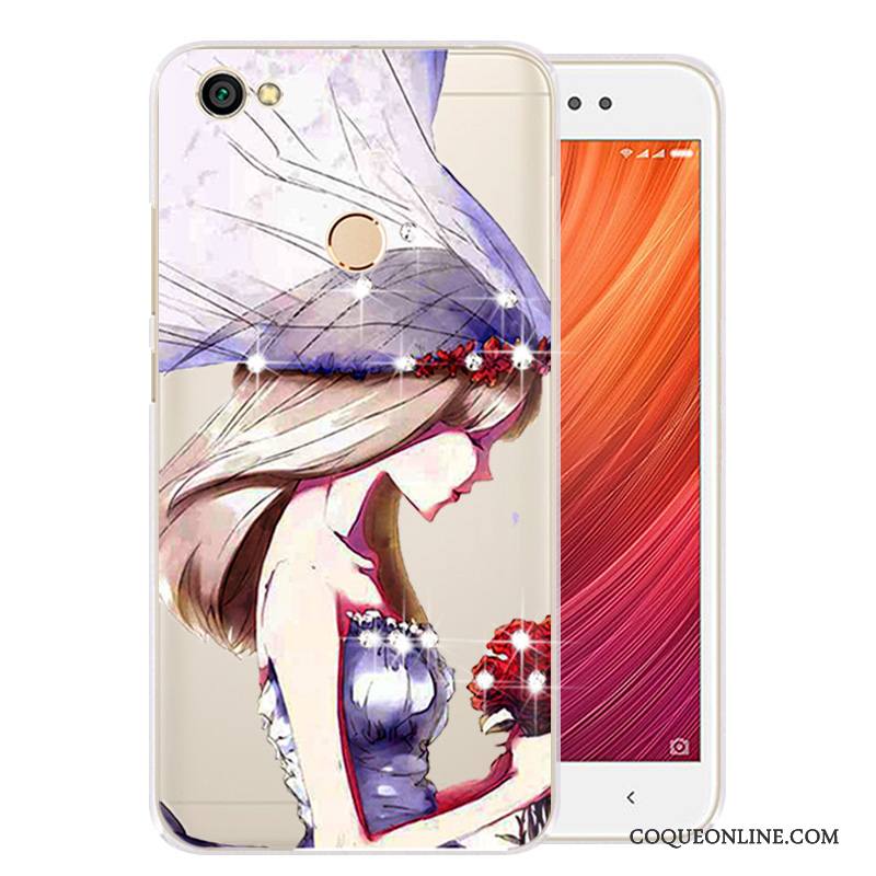 Redmi Note 5a Dessin Animé Vert Téléphone Portable Rouge Étui Coque De Téléphone Clair