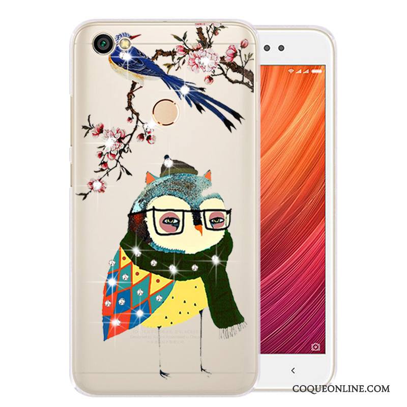 Redmi Note 5a Dessin Animé Vert Téléphone Portable Rouge Étui Coque De Téléphone Clair