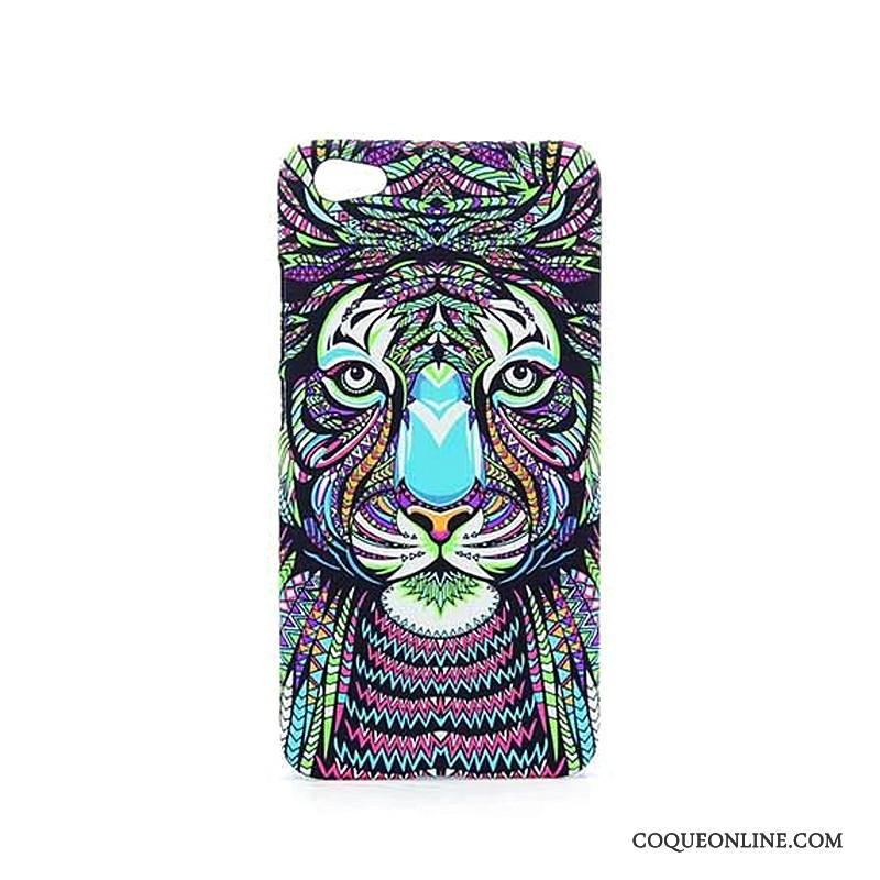 Redmi Note 5a Délavé En Daim Gaufrage Violet Coque De Téléphone Étui Dessin Animé Animal