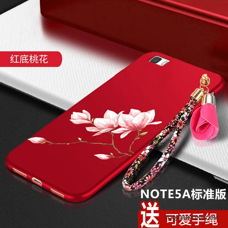 Redmi Note 5a Haute Rouge Coque De Téléphone Étui Silicone Protection Tout Compris