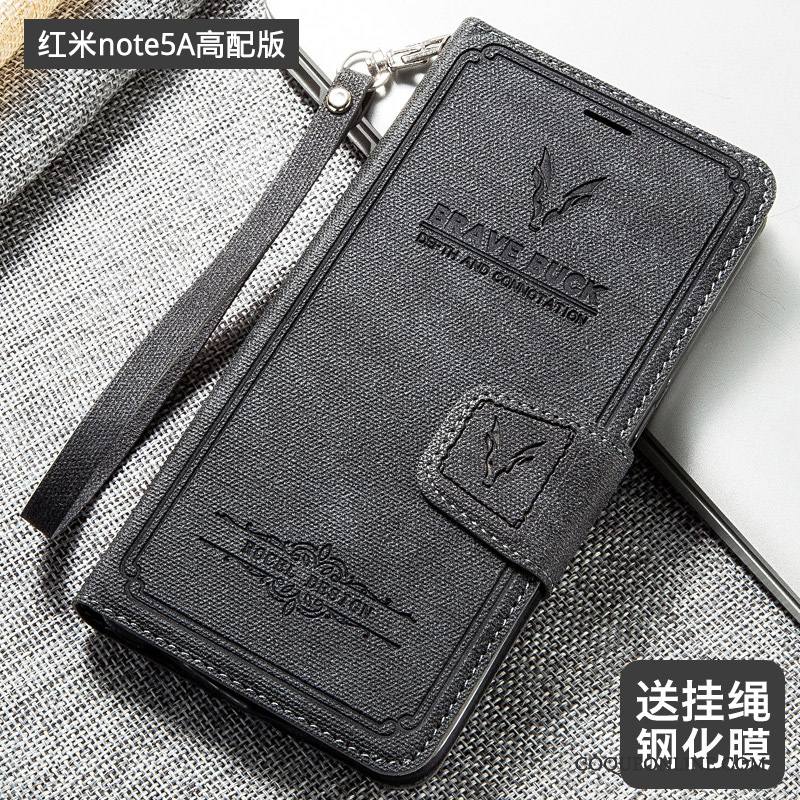 Redmi Note 5a Housse Étui En Cuir Coque De Téléphone Protection Tout Compris Vintage Petit