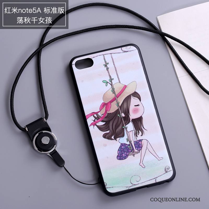 Redmi Note 5a Protection Tout Compris Étui Coque De Téléphone Blanc Rouge Dessin Animé