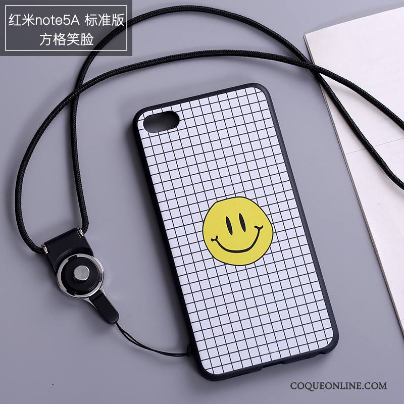 Redmi Note 5a Protection Tout Compris Étui Coque De Téléphone Blanc Rouge Dessin Animé