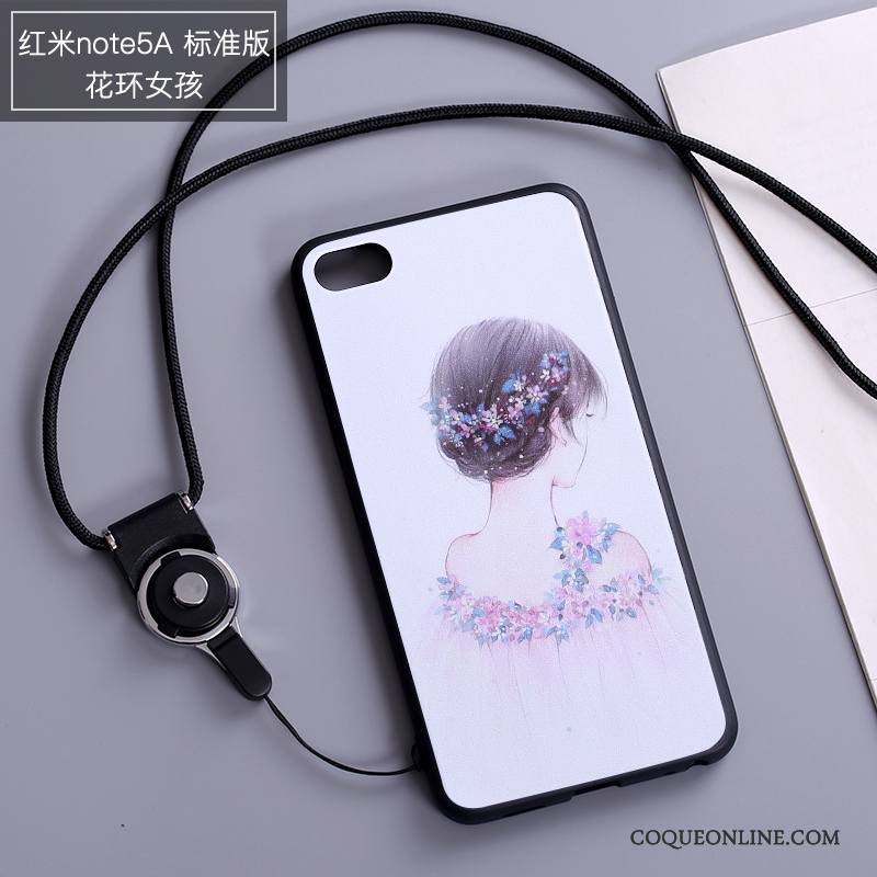 Redmi Note 5a Protection Tout Compris Étui Coque De Téléphone Blanc Rouge Dessin Animé